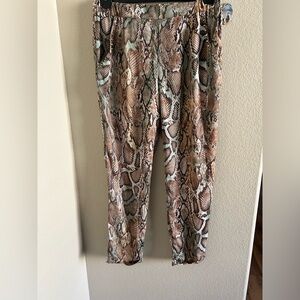 Zara snake print Pants size L